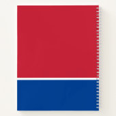 Rood blauw ankerlogboek notitieboek (Achterkant)