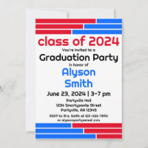 Rood & Blauw Bars Één Foto Afstudeerder Partij