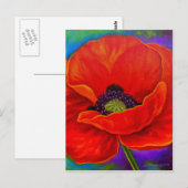 Rood, blauw, blauw, blauw, blauw, blauw, blauw, bl briefkaart (Voorkant / Achterkant)