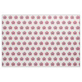 Rood Blauw Bloem Waterverftekening Stof (Yard (91,4 cm))