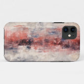 Rood & Blauw Brushstroke Abstracte iPhone 11 Hoesj Case-Mate iPhone Case (Achterkant (horizontaal))