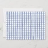 Rood Blauw Chugga Chugga Trein 1e Verjaardag Kaart (Achterkant)