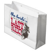 Rood & Blauw De Laatste Rit van de Bruid Grote Cad Groot Cadeauzakje (Voorkant Gekanteld)