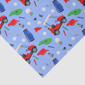 Rood blauw en groen golf tissuepapier (Detail)