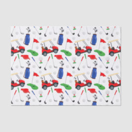 Rood blauw en groen golf tissuepapier