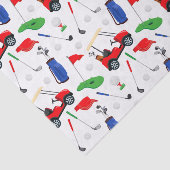 Rood blauw en groen golf tissuepapier (Detail)