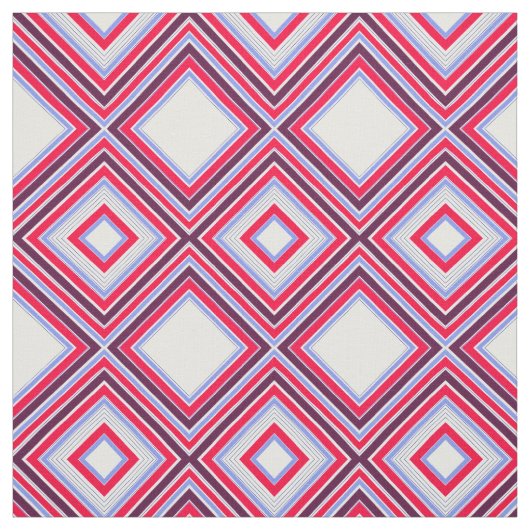 Rood Blauw en Prumus Stof (Swatch)