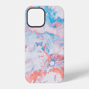 Rood, blauw en wit abstract schilderij iPhone 12 hoesje