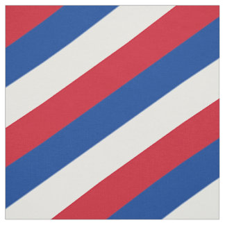 Rood, blauw en wit gestreepte patroon stof