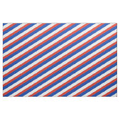 Rood, blauw en wit gestreepte patroon stof (Yard (91,4 cm))