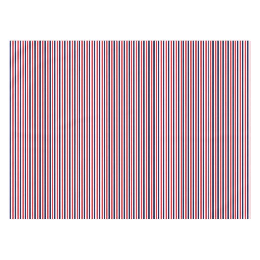 Rood, blauw en wit streepjespatroon tafelkleed (Voorkant (Horizontaal))