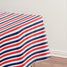 Rood, blauw en wit streepjespatroon
