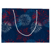 Rood blauw en wit vuurwerk groot cadeauzakje (Achterkant)