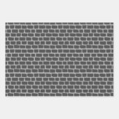 Rood, blauw en zwarte bricks, Birthday of Kerstmis Inpakpapier Vel (Voorkant 3)