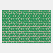 Rood, blauw en zwarte bricks, Birthday of Kerstmis Inpakpapier Vel (Voorkant 2)