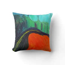 Rood, blauw en zwarte Pillow