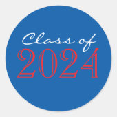 Rood & Blauw Envelope Seal Stickers (Voorkant)