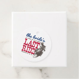 Rood & Blauw Favor-tag voor De Laatste Rit van de Bedankjes Labels