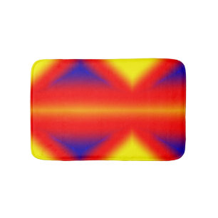 Rood blauw geel abstract kleurrijk aangepast voeg badmat