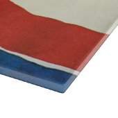 Rood Blauw Geel Avondster III Snijplank (Hoek)