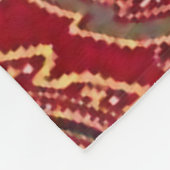 Rood, blauw, geel en wit  Paisley Floral Fleece Deken (Hoek)