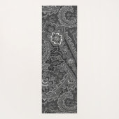 Rood, blauw, geel en wit  Paisley Floral Yogamat (Achterkant)