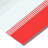 Rood Blauw Geel Geel Grauw Uniek Patroon Korte Tafelloper (Hoek)