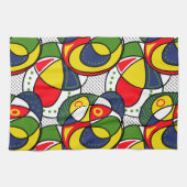 Rood Blauw Geel Groen Strandbal Theedoek (Horizontaal)