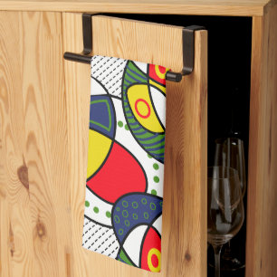 Rood Blauw Geel Groen Strandbal Theedoek