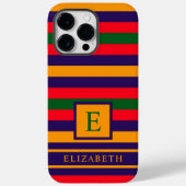 Rood Blauw Geel Groen Strepen Case-Mate iPhone Case (Achterkant)