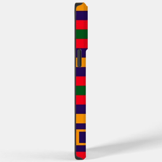  Rood Blauw Geel Groen Strepen Case-Mate iPhone Case (Achterkant / Rechts)