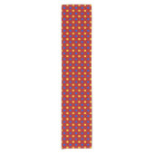 Rood Blauw Geel Stippen Design  Korte Tafelloper (Voorkant)