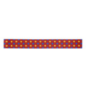 Rood Blauw Geel Stippen Design  Satijnen Lint (Voorkant)
