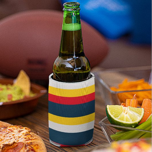 Rood Blauw Geel Uniform Strepen Blikjeskoeler