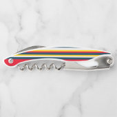 Rood Blauw Geel Uniform Strepen Kurkentrekker (Achterkant)