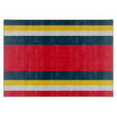 Rood Blauw Geel Uniform Strepen Snijplank (Voorkant)