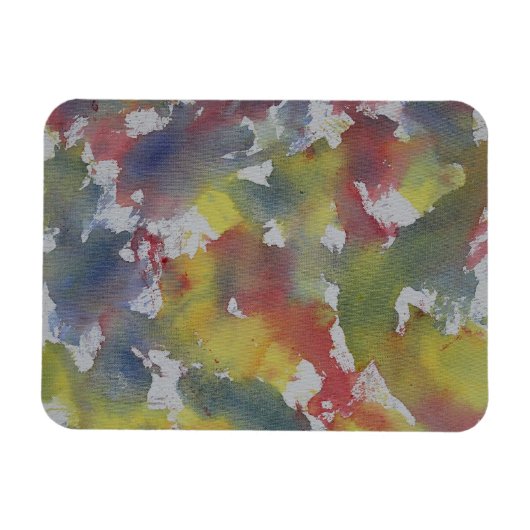 Rood Blauw Geel Waterverf Magneet (Horizontaal)