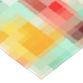 Rood Blauw Geel Wit Abstract Patroon Tafelkleed (Gekanteld)