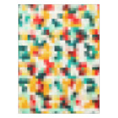 Rood Blauw Geel Wit Abstract Patroon Tafelkleed (Voorkant)