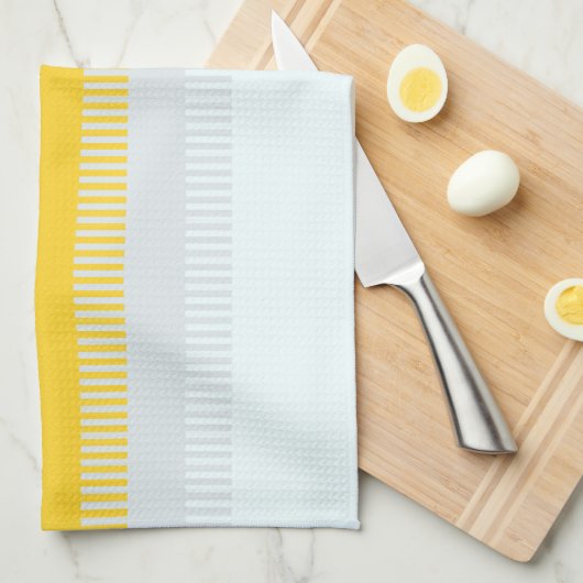 Rood Blauw Geel Wit Grijs Abstract Uniek Patroon Theedoek (Quarter Fold)