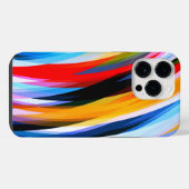 Rood Blauw Geel Zwart iPhone Hoesje (Achterkant horizontaal)