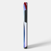 Rood Blauw Geel Zwart iPhone Hoesje (Linkerkant)
