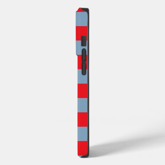 Rood blauw geruit gingham patroon Case-Mate iPhone case (Achterkant / Links)