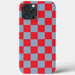 Rood blauw geruit gingham patroon Case-Mate iPhone case