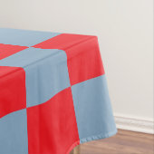 Rood blauw geruit gingham patroon tafelkleed (Voorbeeld)