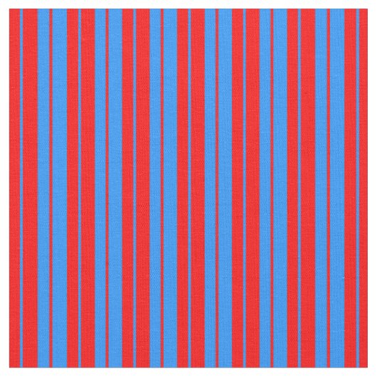 Rood & Blauw gevoerd/Gestreept patroon Stof (Close Up)