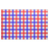 Rood Blauw Gingham Plaid Patroon Stof (Fat Quarter)