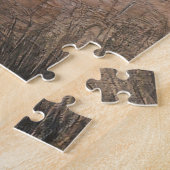 Rood & Blauw Glas in lood Hart Steampunk Series Legpuzzel (Zijkant)