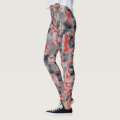 Rood blauw grijs wit leggings (Links)