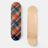 Rood Blauw Groen Geel Geruit Schots Design Persoonlijk Skateboard (Voorkant)